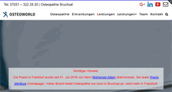 Desktop Screenshot of osteoworld.de