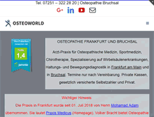 Tablet Screenshot of osteoworld.de